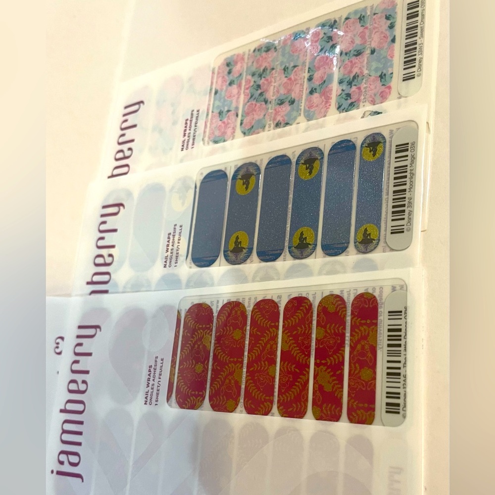 🎉Disney Retired Jamberry Nail Wrap/Art BUNDLE!